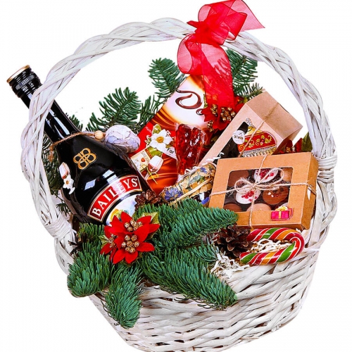 Подарочная новогодняя корзина